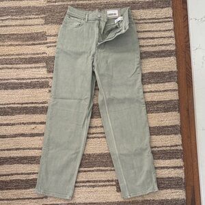 Everlane Sage Green Organic Cotton Jeans